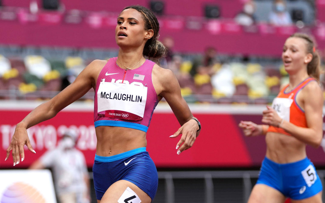 Sydney McLaughlin wins gold for US and sets world record in 400-meter hurdles